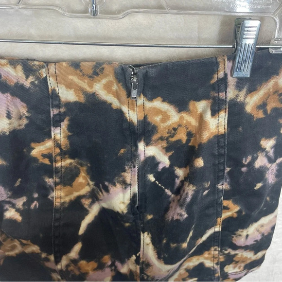 Free people Midnight bleach dyed denim mini skirt women’s size 0 - Picture 6 of 9